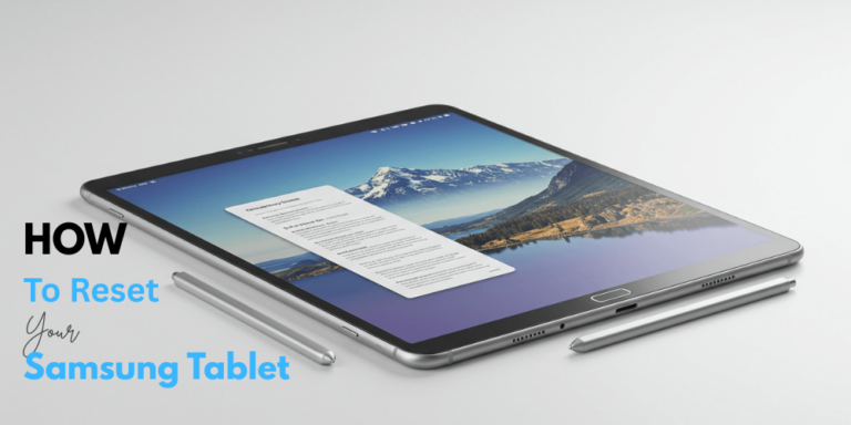 Samsung Tablet Reset